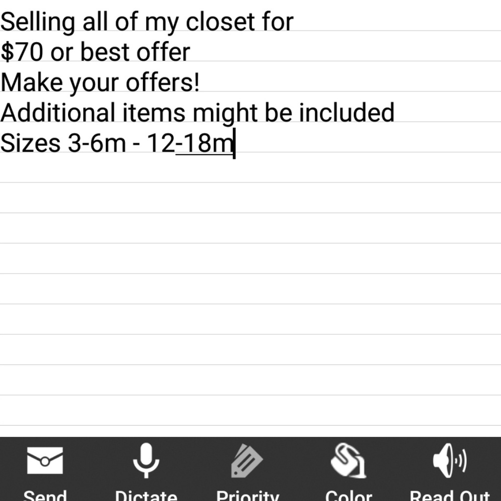 Closet sellout